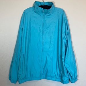 Norm Thompson Light Blue Microfiber Jacket size XL